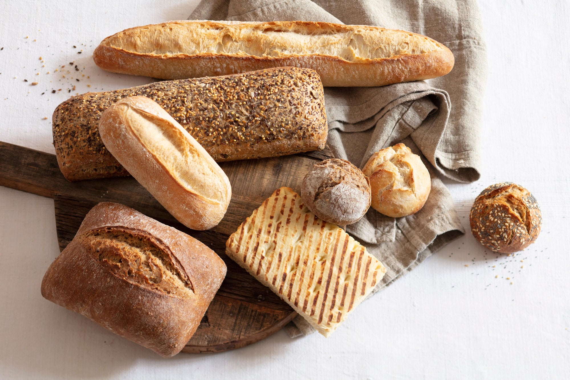 Hand made rolls, breads and baguettes for everyone.  Available at Delifrance Singapore Wholesale.