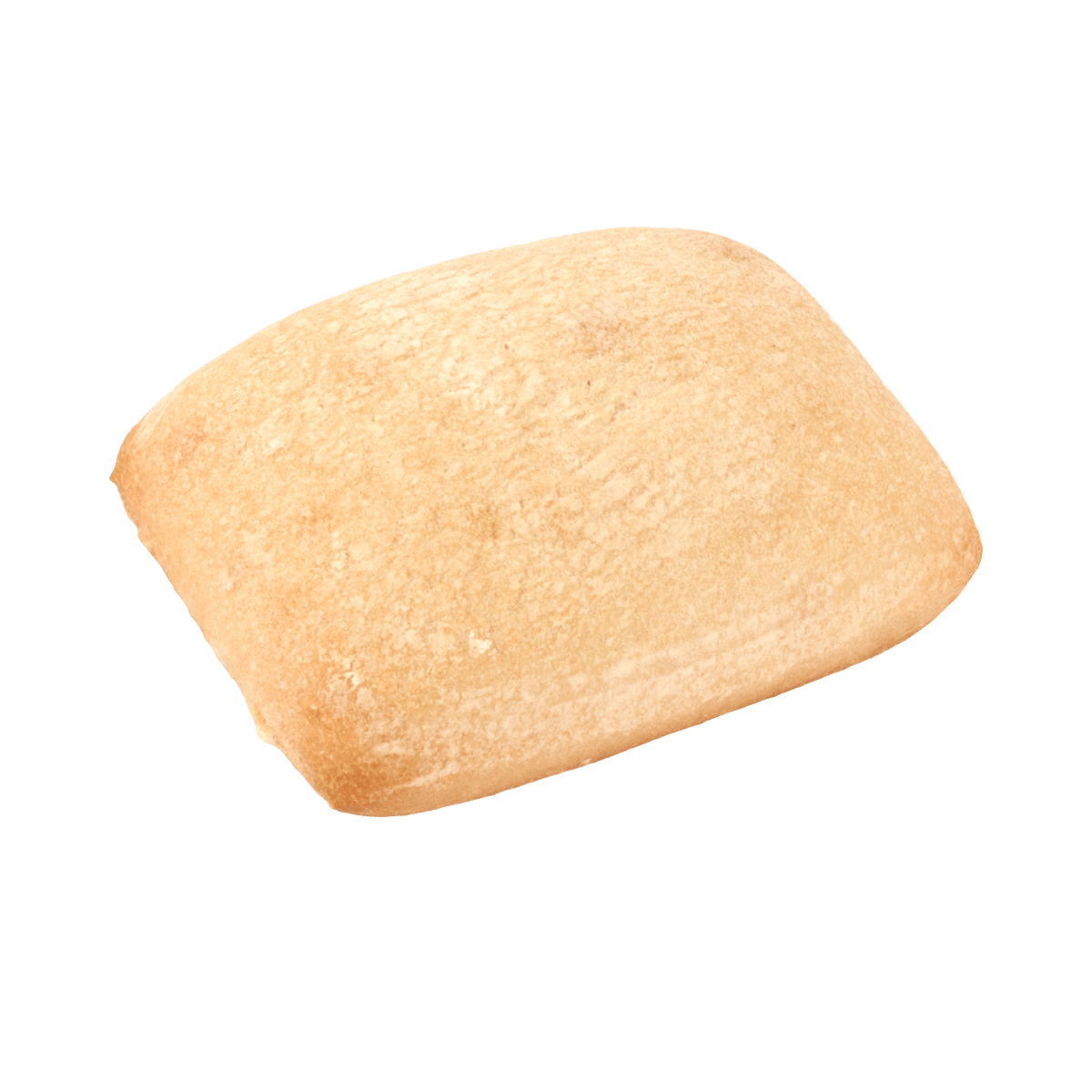 A single Délifrance Mini Ciabatta roll, showcasing its golden-brown crust and airy texture